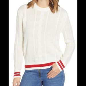 Tommy Jeans TJW Ivory Cable Wool Sweater